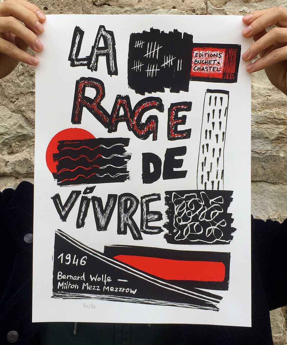 Sérigraphie La Rage de vivre Sérigraphie La Rage de vivre